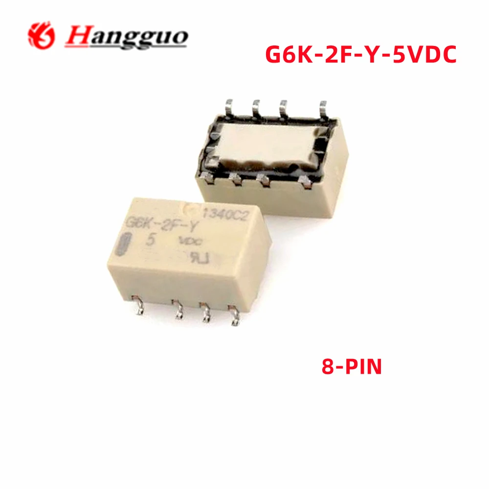 

10PCS/Lot Original G6K-2F-Y G6K-2F-Y-5VDC G6K-2F-Y-12VDC G6K-2F-Y-24VDC Signal Relay 8Pin DC 5V 12V 24V Relay