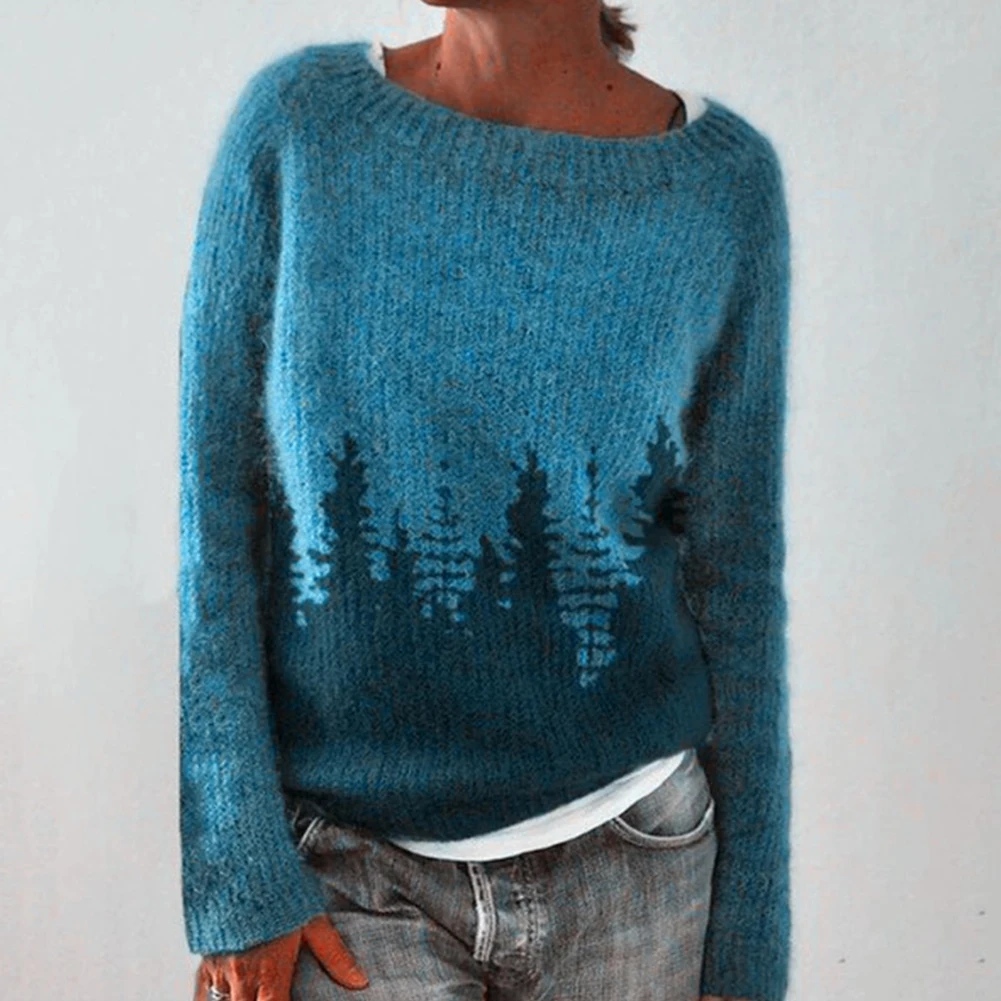 For Women Knit Pullover Sweater Crew Neck Geometric Print Jumper Ladies Sweater Long Sleeve Loose Women Fashion
For Women Knit Pullover Sweater Crew Neck Geometric Print Jumper Ladies Sweater Long Sleeve Loose Women Fashion