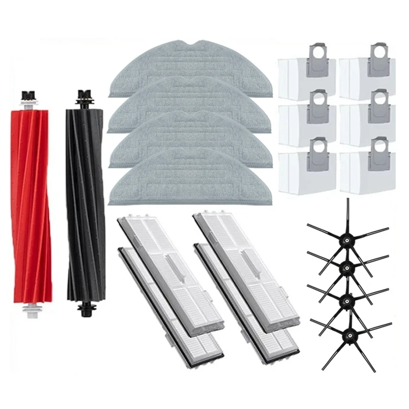 For Roborock S8 S8 Pro Ultra S8+ Vacuum Cleaner Parts Main Side Brush Mop Cloths HEPA Filters Dust Bags Replacement Parts
For Roborock S8 S8 Pro Ultra S8+ Vacuum Cleaner Parts Main Side Brush Mop Cloths HEPA Filters Dust Bags Replacement Parts