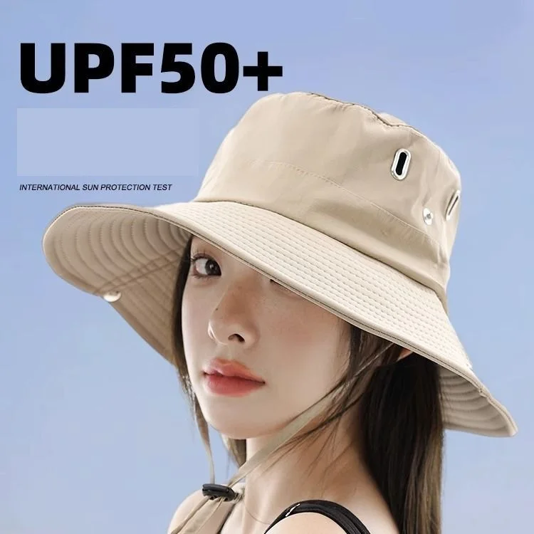 Big Brim Hat With Windproof Rope Women's Spring and Summer Foldable Travel Sun Hat Sun Hat Solid Color Casual Fisherman Hat
Big Brim Hat With Windproof Rope Women's Spring and Summer Foldable Travel Sun Hat Sun Hat Solid Color Casual Fisherman Hat