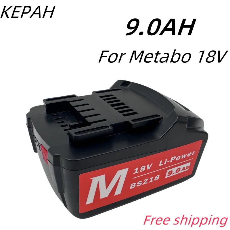 Аккумулятор для инструмента, электрическая батарея для fio Metabo, драйверы для броки, ключи, 18 в, 9000 мАч, 625592000 Ач, 625591000,
Аккумулятор для инструмента, электрическая батарея для fio Metabo, драйверы для броки, ключи, 18 в, 9000 мАч, 625592000 Ач, 625591000,