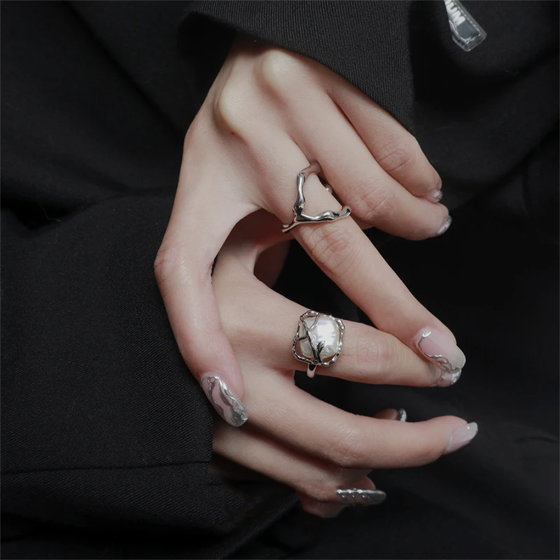 PONYKISS Trendy 925 Sterling Silver Vine Winding Pearl Droplet Type C Opening Ring for Women Personality Fine Jewelry Gifts
PONYKISS Trendy 925 Sterling Silver Vine Winding Pearl Droplet Type C Opening Ring for Women Personality Fine Jewelry Gifts