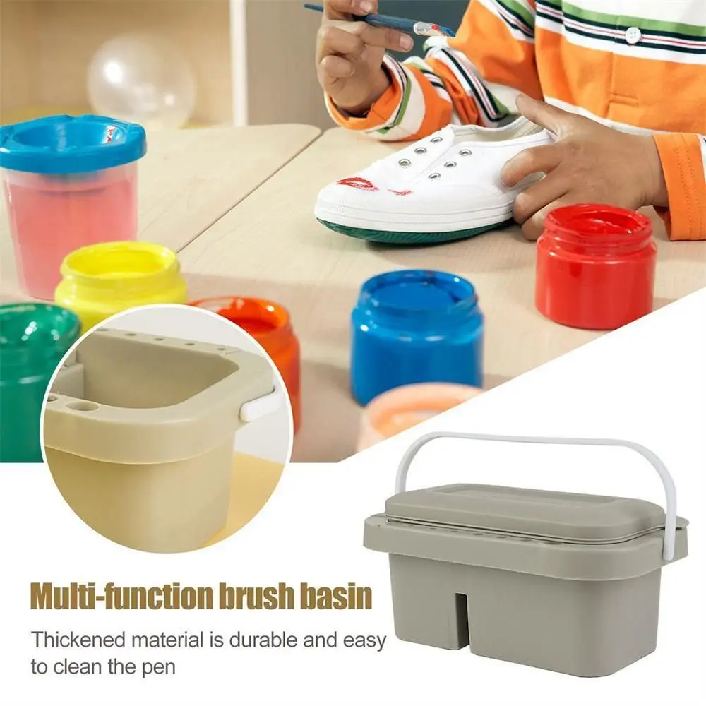 Plastic Paint Brush Washer Sturdy 16 Brush Holders Palette Paint Brush Bucket Clean Basin Gray Paint Brush Basin Watercolors
Plastic Paint Brush Washer Sturdy 16 Brush Holders Palette Paint Brush Bucket Clean Basin Gray Paint Brush Basin Watercolors