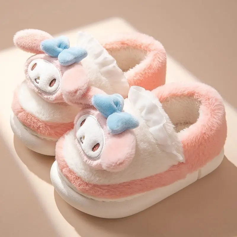 Sanrio Kuromi Cinnamoroll Plush Cotton Slippers Package Heel Autumn Winter Cartoon My Melody Hellokitty Home Thick Bottom Warmth
Sanrio Kuromi Cinnamoroll Plush Cotton Slippers Package Heel Autumn Winter Cartoon My Melody Hellokitty Home Thick Bottom Warmth
