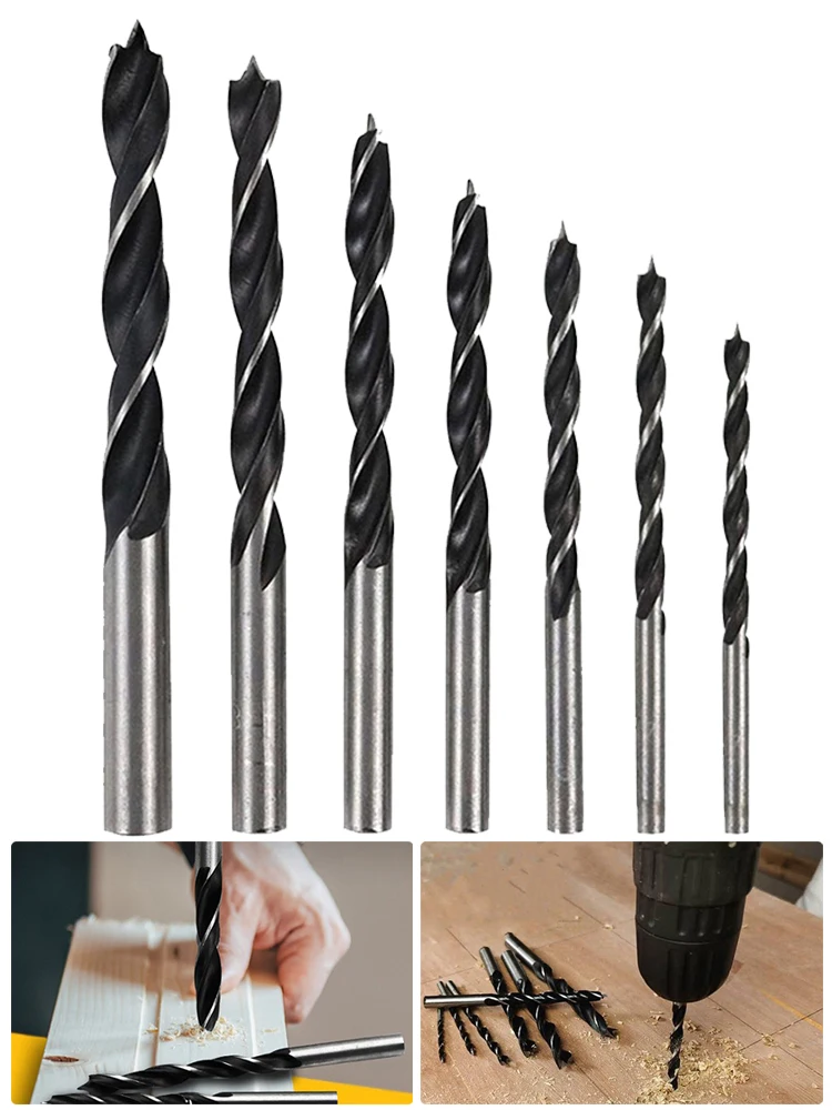 7Pcs Three Point Woodworking Drill Hand Electric Drill Punch Hole-Opener Kit 3-10mm Wood Positioning Straight Shank Drilling
7Pcs Three Point Woodworking Drill Hand Electric Drill Punch Hole-Opener Kit 3-10mm Wood Positioning Straight Shank Drilling