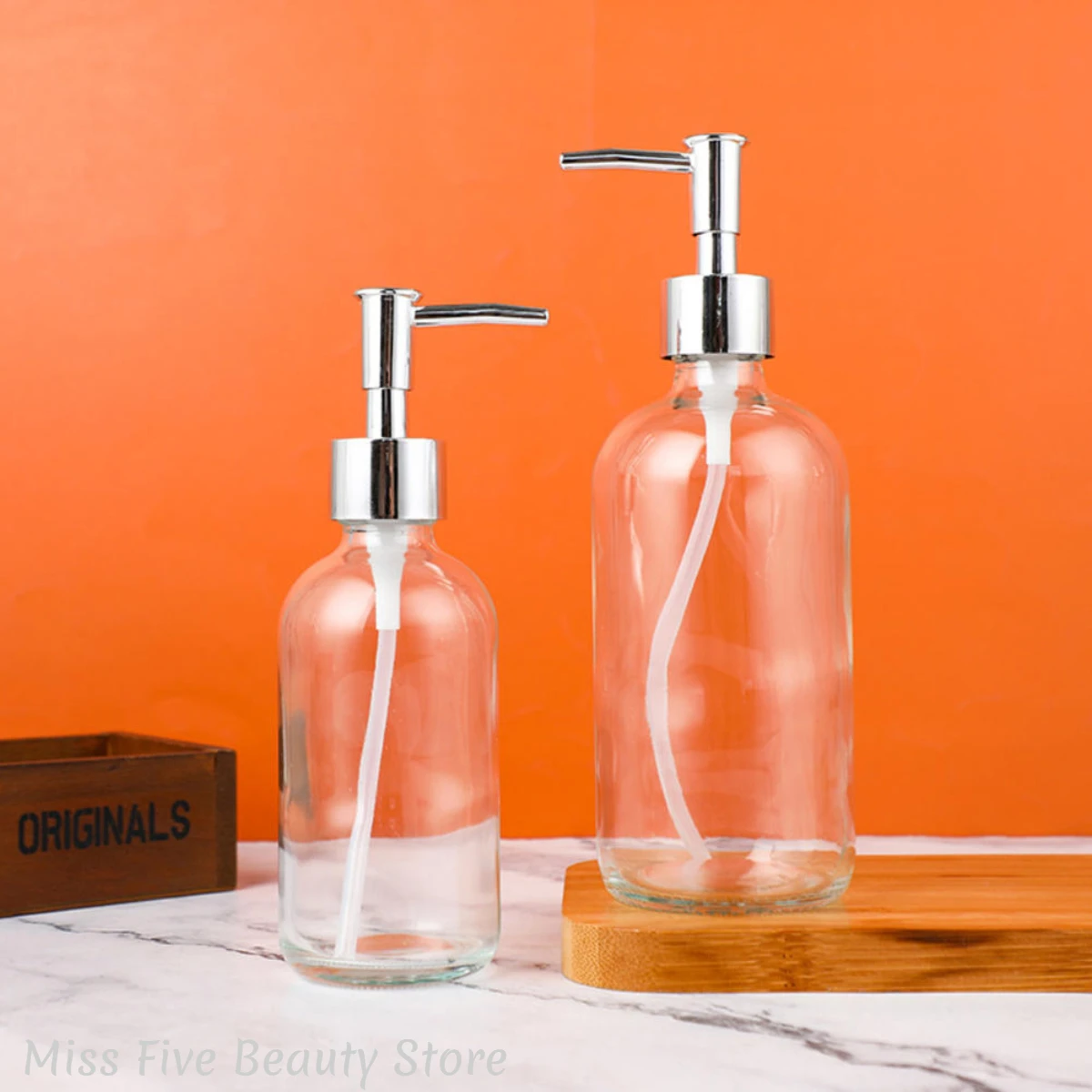250ml/500ml Bathroom Soap Dispenser Empty Press Liquid Container Glass Refillable Bottle
250ml/500ml Bathroom Soap Dispenser Empty Press Liquid Container Glass Refillable Bottle