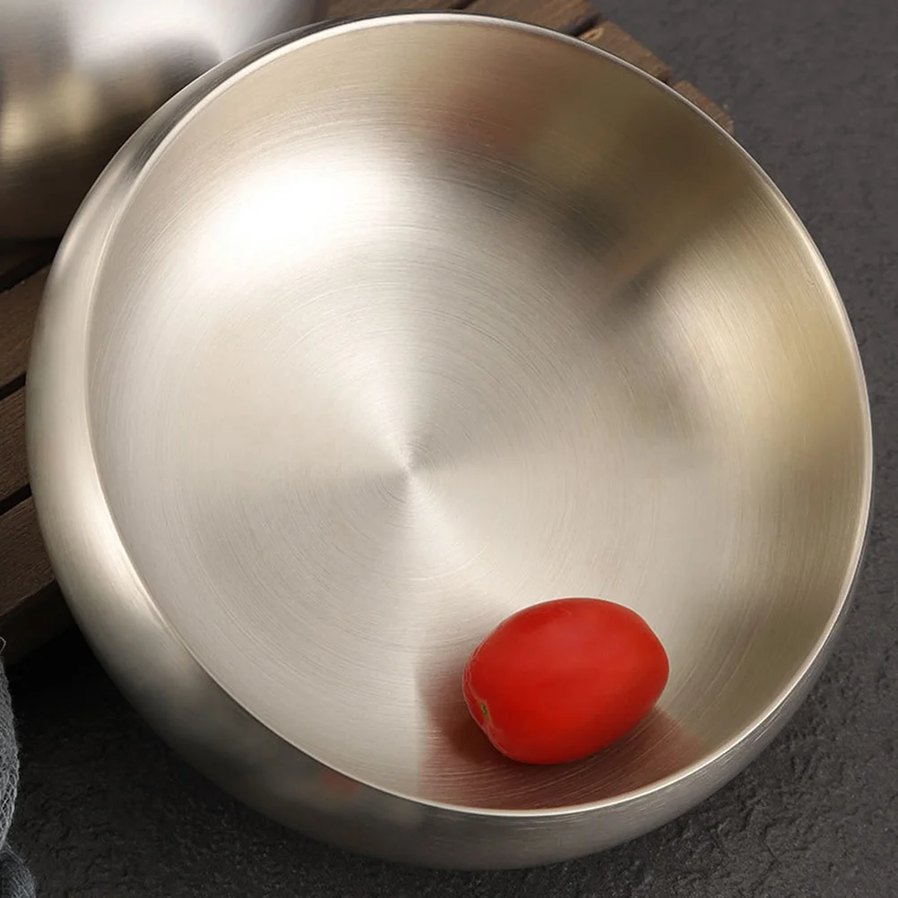 Children's Double-layer Insulated Bowl Home Small Serving Utensils Metal Mixing Pot Stainless Steel Kitchen Essentials Bowls
Children's Double-layer Insulated Bowl Home Small Serving Utensils Metal Mixing Pot Stainless Steel Kitchen Essentials Bowls