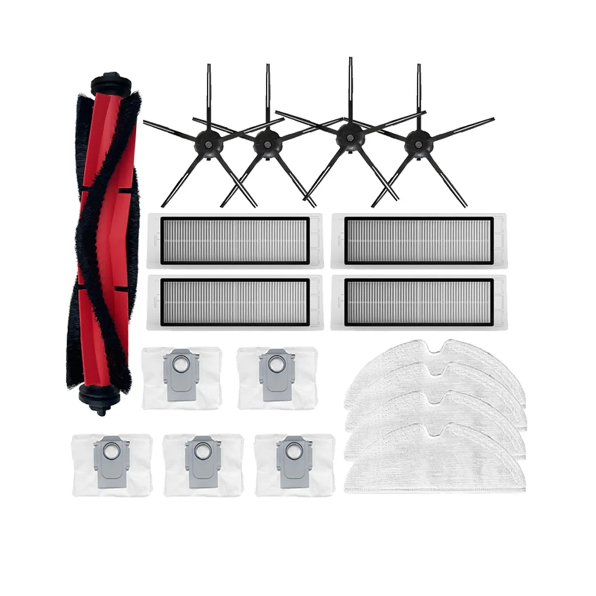 

Основная щетка, боковая щетка, Hepa фильтр, мешок для пыли, ткань для швабры для Q5 Q5 + робот-пылесос