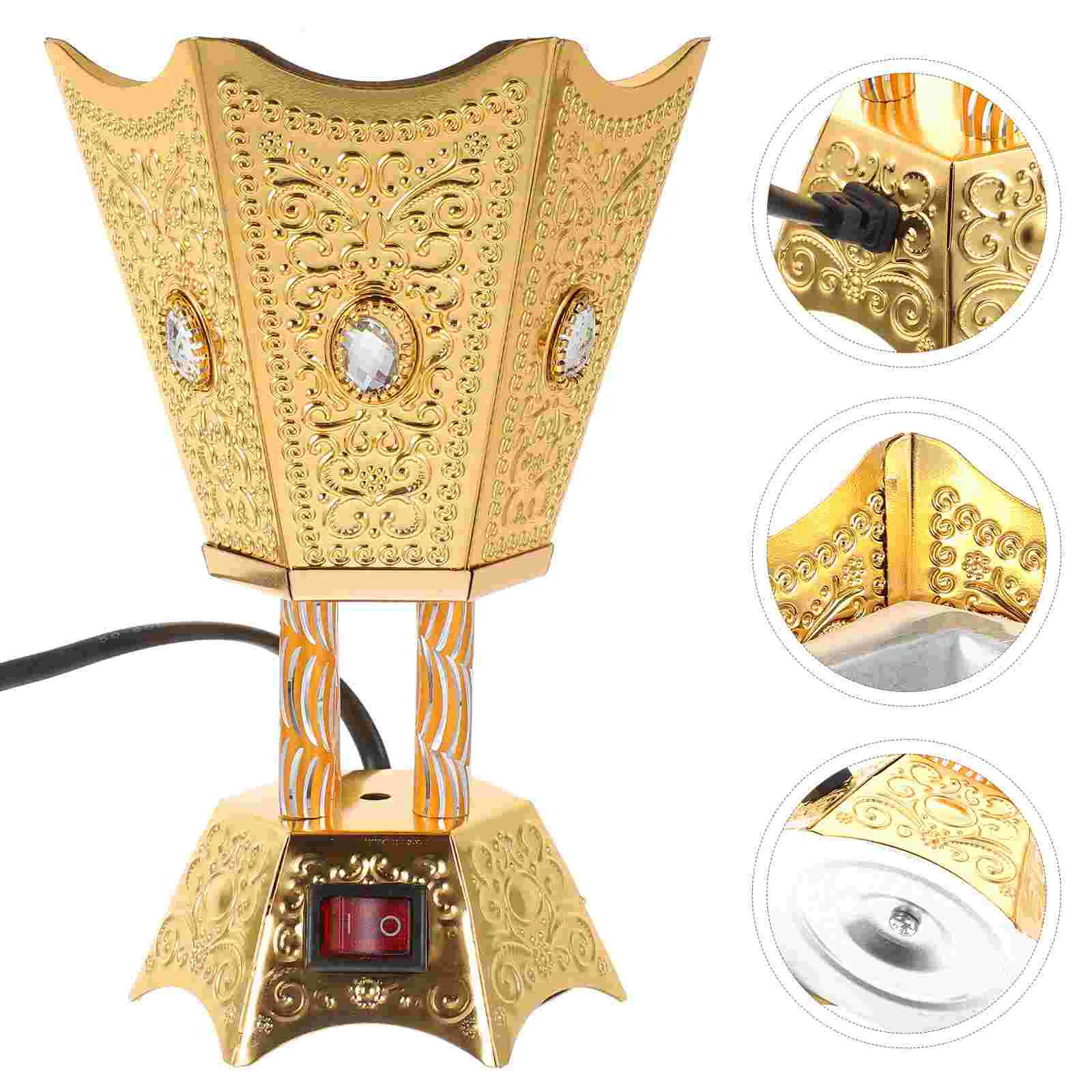 Eid Mubarak Incense Burner Holder Electric Middle East Style Vintage Arab Ramadan Mubarak Incense Holders Decorative Incense
Eid Mubarak Incense Burner Holder Electric Middle East Style Vintage Arab Ramadan Mubarak Incense Holders Decorative Incense
