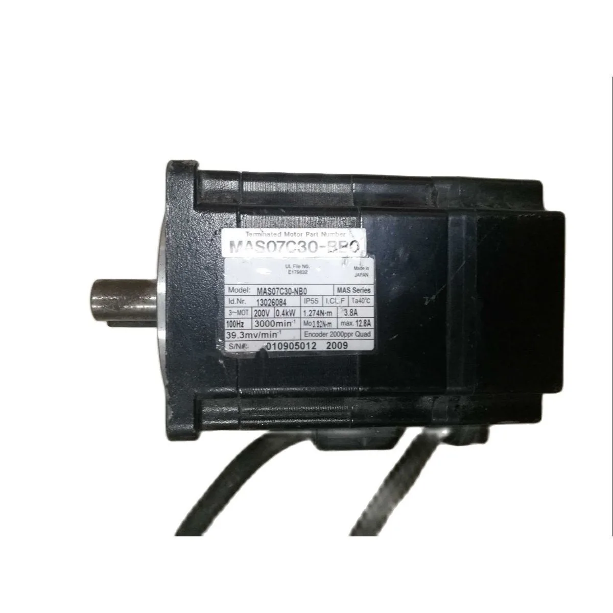 

MAS07C30-NB0 Servo Motor In Good Condition