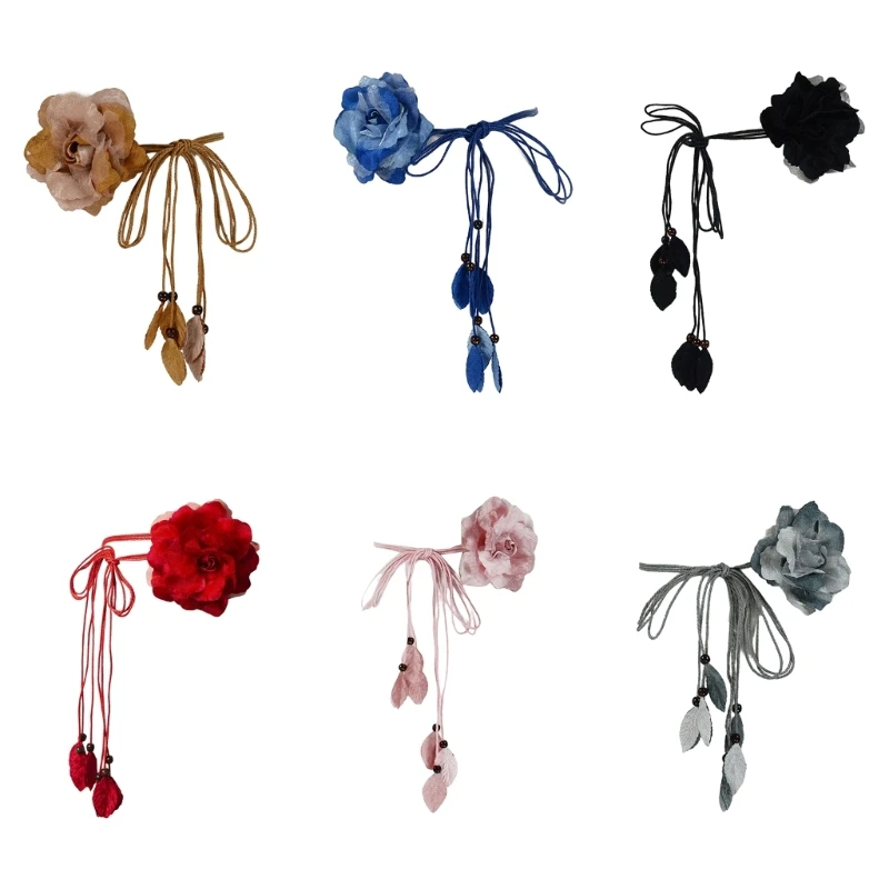 50JB Delicate Flower Decors Waist Belt Women Elastic Belt Weave Braided Belt Thin Waistband Colorful Knot Vintage Bohemian
50JB Delicate Flower Decors Waist Belt Women Elastic Belt Weave Braided Belt Thin Waistband Colorful Knot Vintage Bohemian