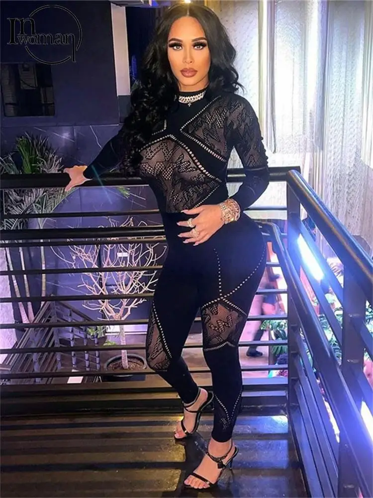 Inwoman Black Bodycon Long Sleeve Jumpsuits Summer Outfit For Women Orange Hook Flower Hollow Jumpsuit Casual Party Activewear
Inwoman Black Bodycon Long Sleeve Jumpsuits Summer Outfit For Women Orange Hook Flower Hollow Jumpsuit Casual Party Activewear