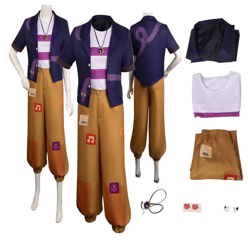 

Luz Cosplay Costume Anime The Owl Cos House Top Coat Jacket Pants Fantasia Girls Halloween Carnival Party Disguise Suit