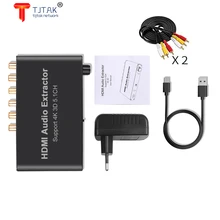 Professional 5.1CH HDMI-compatible Audio Extractor Decode Coaxial to RCA AC3/DST to 5.1 Amplifier Analog Converter Support 4K 3D
Professional 5.1CH HDMI-compatible Audio Extractor Decode Coaxial to RCA AC3/DST to 5.1 Amplifier Analog Converter Support 4K 3D