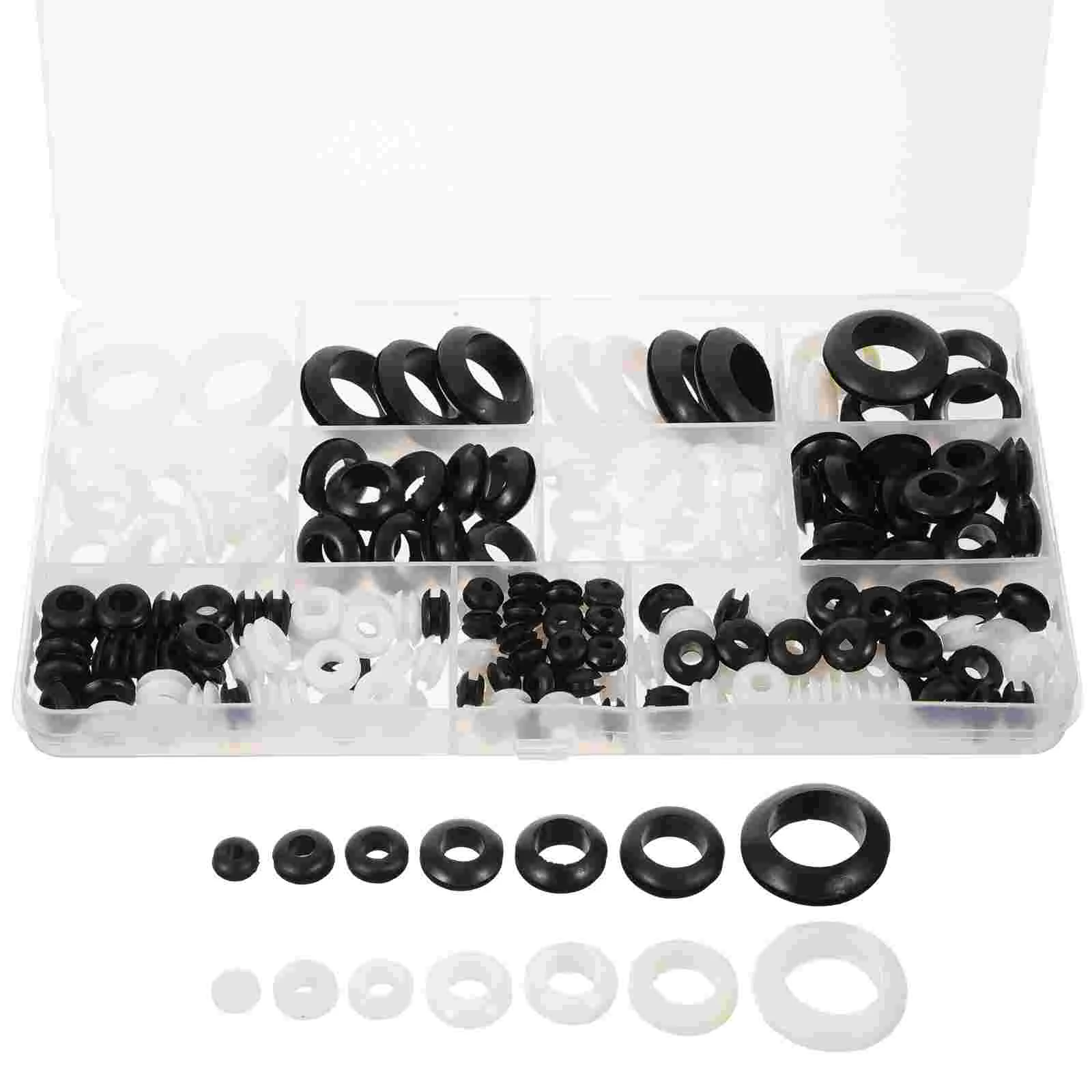 180pcs Rubber Grommets Rubber Sealing Grommet Kit Rubber Grommets Replacement for Ceiling Fan
180pcs Rubber Grommets Rubber Sealing Grommet Kit Rubber Grommets Replacement for Ceiling Fan