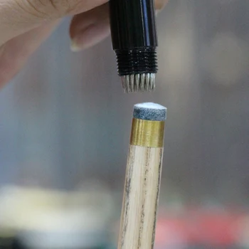 스누커 당구 큐 팁 셰이퍼, 운반하기 쉬운 당구 큐 팁, 스쿠퍼 큐 팁, 버니셔 훈련 금속 당구 액세서리 상품 이미지