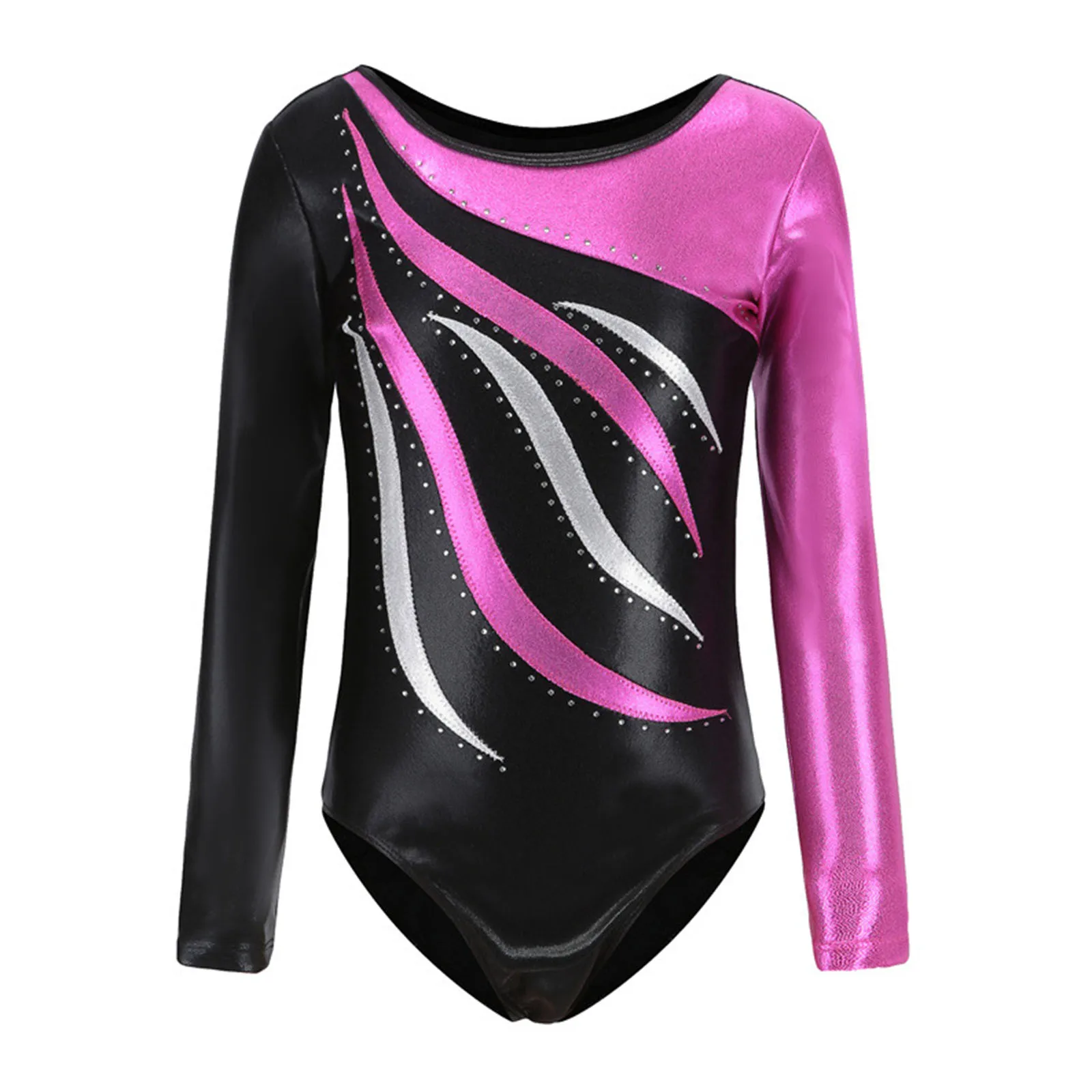 Kids Girls Sparkling Waves Gymnastics Leotard Crew Neck Long Sleeve Metallic Fitness Dance Bodysuit Outfit dancewear for girls
Kids Girls Sparkling Waves Gymnastics Leotard Crew Neck Long Sleeve Metallic Fitness Dance Bodysuit Outfit dancewear for girls