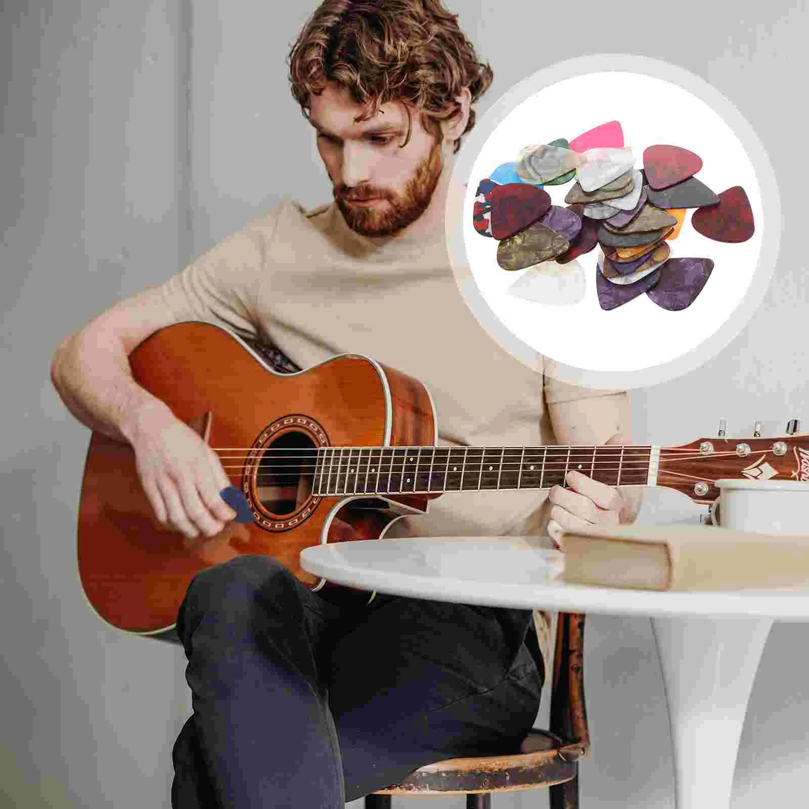 32pcs Guitar Pick Folk Guitar Picks Bass Guitar Picks Guitar Plectrums Guitar Accessories
32pcs Guitar Pick Folk Guitar Picks Bass Guitar Picks Guitar Plectrums Guitar Accessories