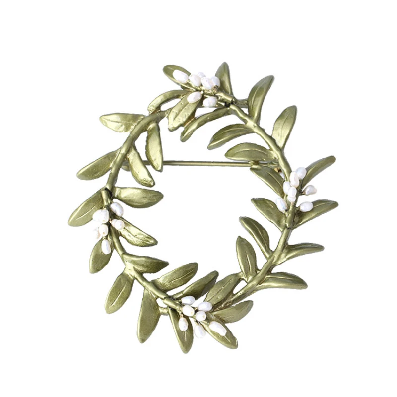 

Famous European and American Brands with The Same Niche Design Plant Series Fresh and Sweet Myrtle Joker Brooch