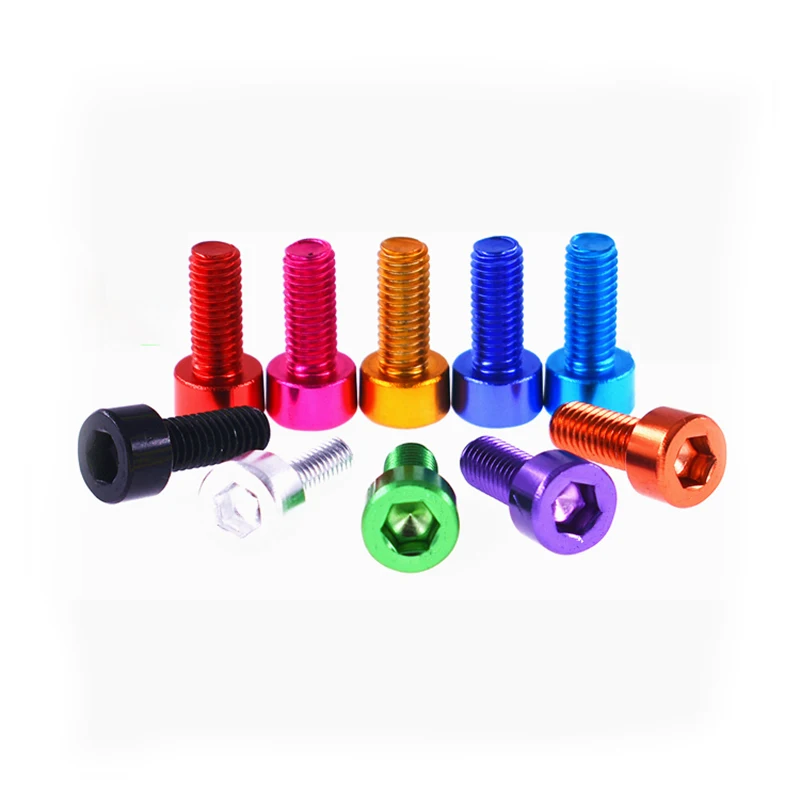 5pcs M3 M4*L=6-30mm Aluminum Alloy Hex Socket Head Cap Screw Anodized Aluminium Allen Bolts Machine Screws
5pcs M3 M4*L=6-30mm Aluminum Alloy Hex Socket Head Cap Screw Anodized Aluminium Allen Bolts Machine Screws