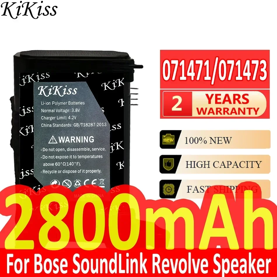 2800mAh KiKiss Powerful Battery 071471 071473 for Bose SoundLink Revolve Speaker
2800mAh KiKiss Powerful Battery 071471 071473 for Bose SoundLink Revolve Speaker