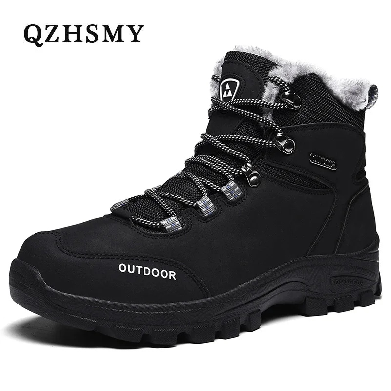 Boots For Men Winter 2023 Non-slip Warm Plush Snow Boots High Quality Synthesis Leather Hiking Ankle Boots Black
Boots For Men Winter 2023 Non-slip Warm Plush Snow Boots High Quality Synthesis Leather Hiking Ankle Boots Black