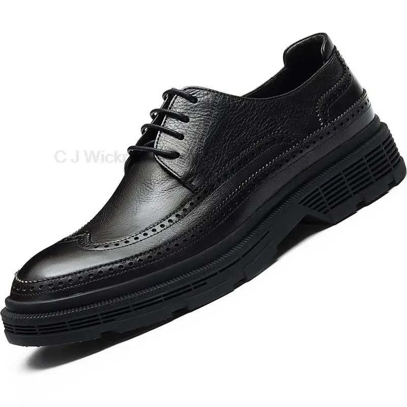 Black Brown Men Dress Shoes Genuine Leather Men's Dress Shoes Business Fashion Derby Shoes Wedding Celebration Shoes For Men
Black Brown Men Dress Shoes Genuine Leather Men's Dress Shoes Business Fashion Derby Shoes Wedding Celebration Shoes For Men