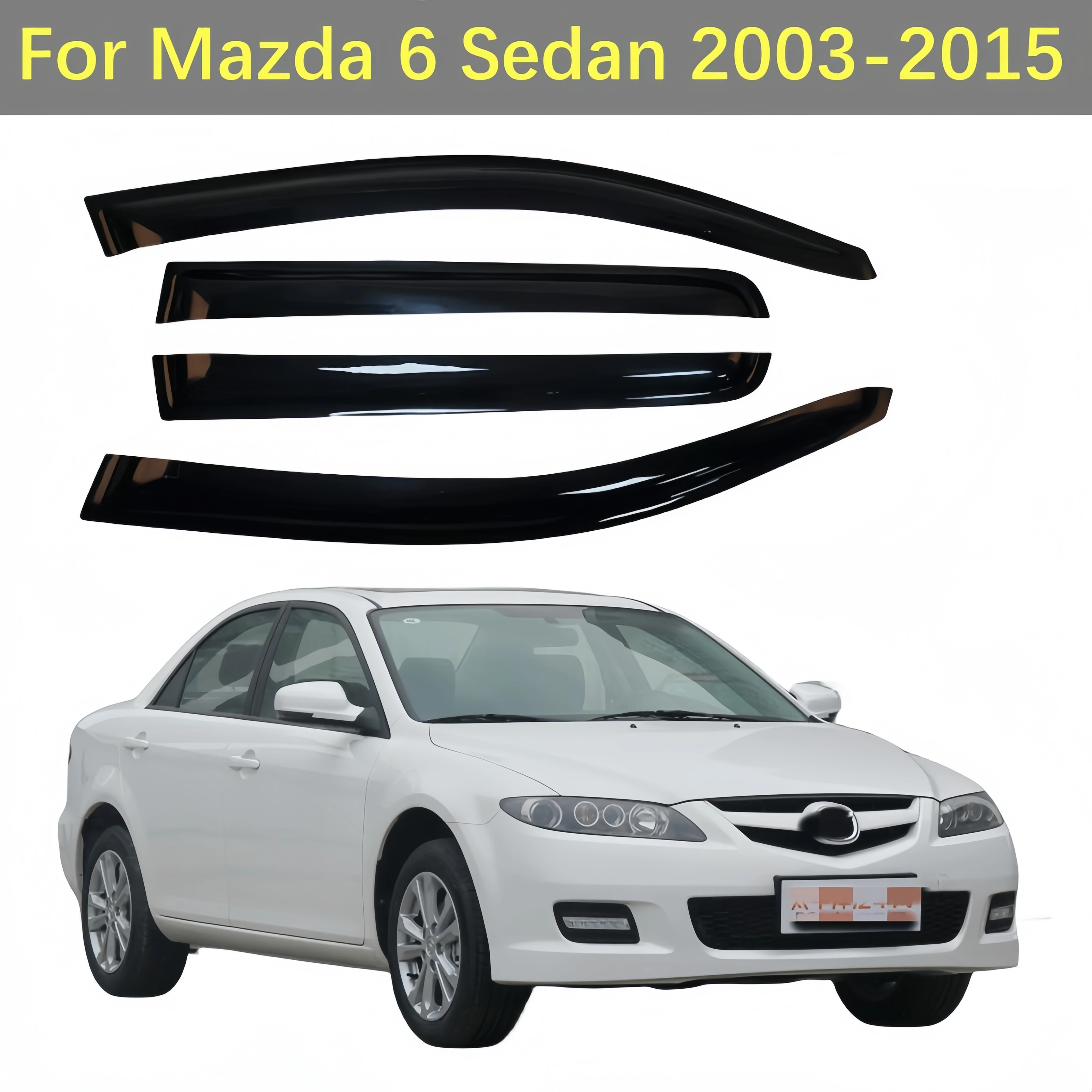 Козырек на окно для Mazda 6 Sedan 2003-2015, защита от солнца, дождя, навесы, укрытия, клейкая крышка, отделка, Аксессуары для стайлинга автомобиля
Козырек на окно для Mazda 6 Sedan 2003-2015, защита от солнца, дождя, навесы, укрытия, клейкая крышка, отделка, Аксессуары для стайлинга автомобиля
