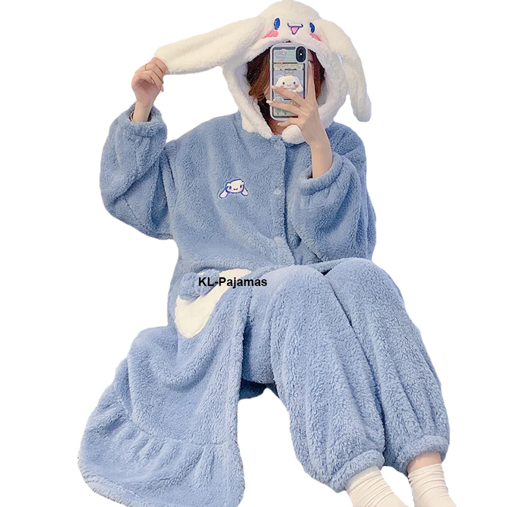 Cute Kawaii Woman Nightdress Female Coral Velvet Cartoon Winter Nightgown Long Thick Flannel Pajamas Sleepdress Christmas Gift
Cute Kawaii Woman Nightdress Female Coral Velvet Cartoon Winter Nightgown Long Thick Flannel Pajamas Sleepdress Christmas Gift