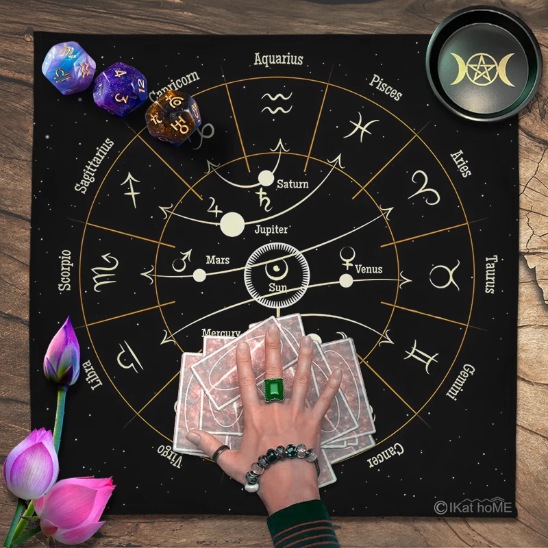 Tarot Tablecloth Velvet Altar Cloth Wheel Of The Zodiac Divination Witchcraft Astrology Tapestry Wall Hanging Boho Home Decor
Tarot Tablecloth Velvet Altar Cloth Wheel Of The Zodiac Divination Witchcraft Astrology Tapestry Wall Hanging Boho Home Decor