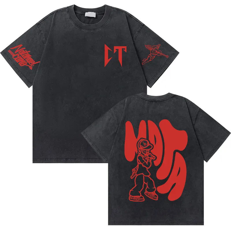 New Singer Natanael Cano Nata Montana Graphic Washed Tshirt Corridos Tumbados Vintage T-shirt Men's Hip Hop Oversized T Shirts
New Singer Natanael Cano Nata Montana Graphic Washed Tshirt Corridos Tumbados Vintage T-shirt Men's Hip Hop Oversized T Shirts