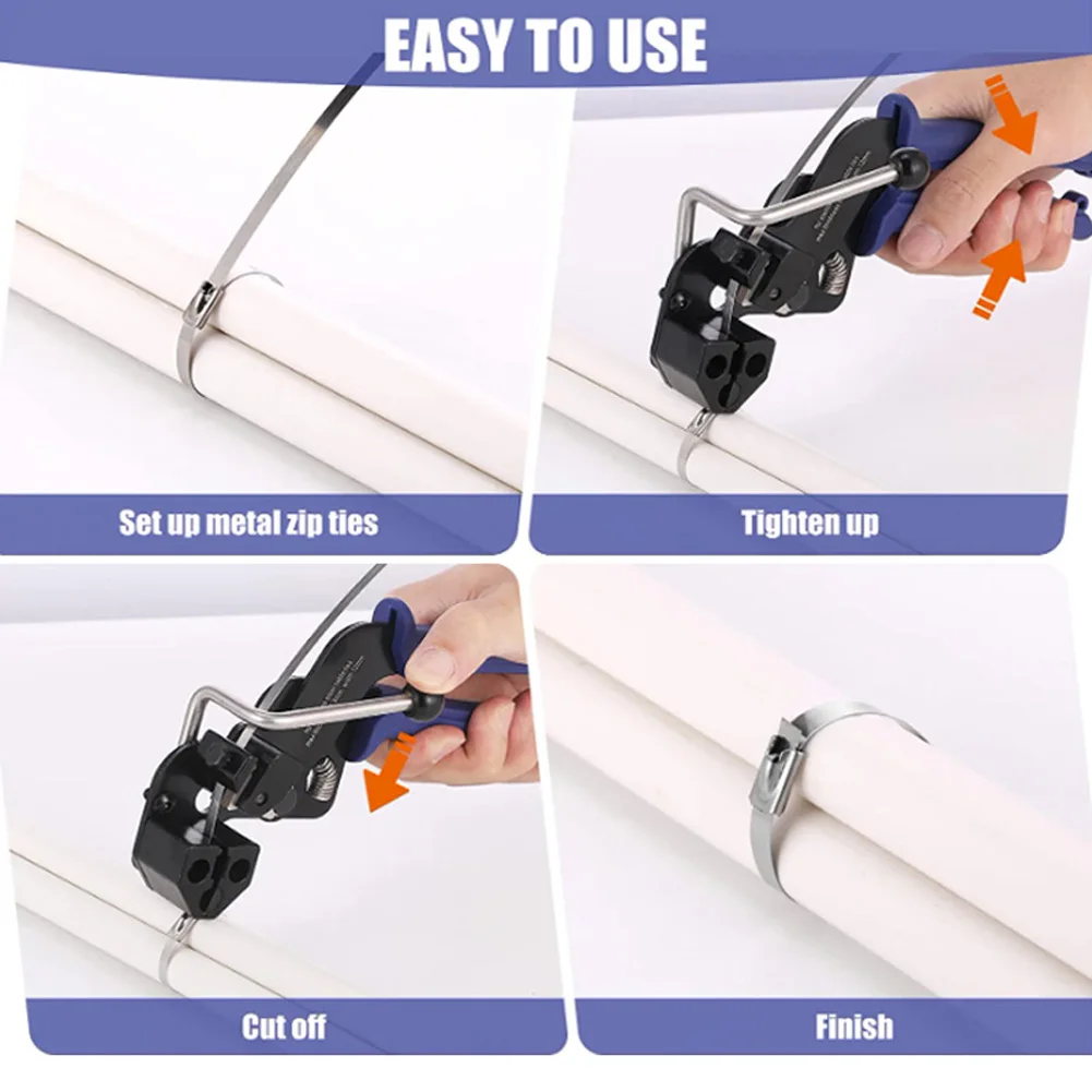 Cable Ties Plier Stainless Steel Locking Tie Hand Wrap Tool Multi-Purpose Cutting Tension Automatic Zip Tie Gun Durable
Cable Ties Plier Stainless Steel Locking Tie Hand Wrap Tool Multi-Purpose Cutting Tension Automatic Zip Tie Gun Durable