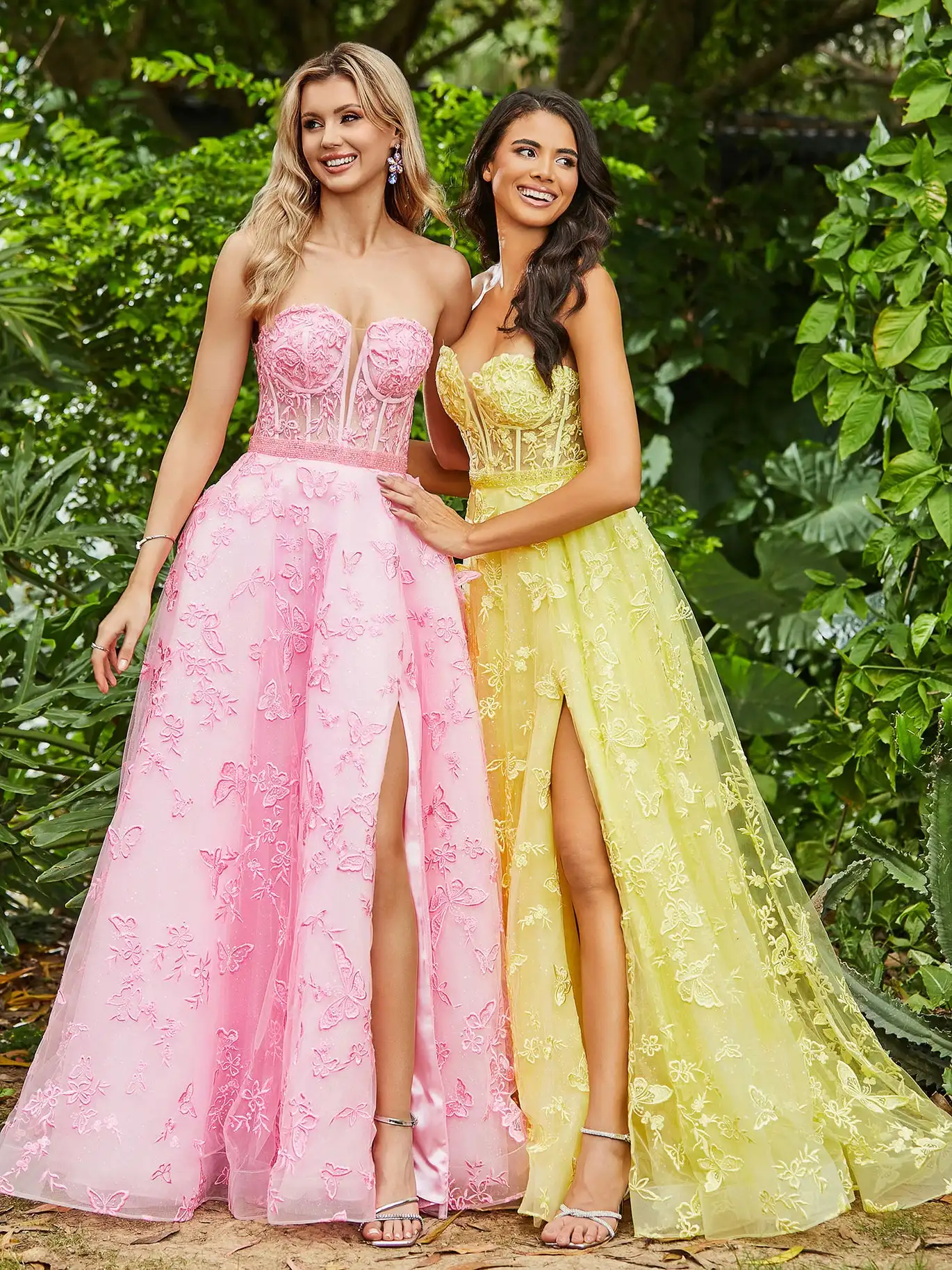 

Sweetheart Corset Bodice Sweep Train A-Line Prom Dress With Slit Cocktail Wedding Guest Long Foraml Evening Gowns with Slit 2024