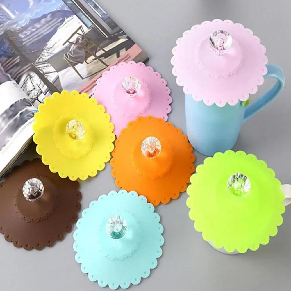 New Silicone Cup Cover Diamond Flower Pattern Decoration Cup Lid Heat-resistant Leak Proof Sealed Lids Dustproof Suction Cover
New Silicone Cup Cover Diamond Flower Pattern Decoration Cup Lid Heat-resistant Leak Proof Sealed Lids Dustproof Suction Cover