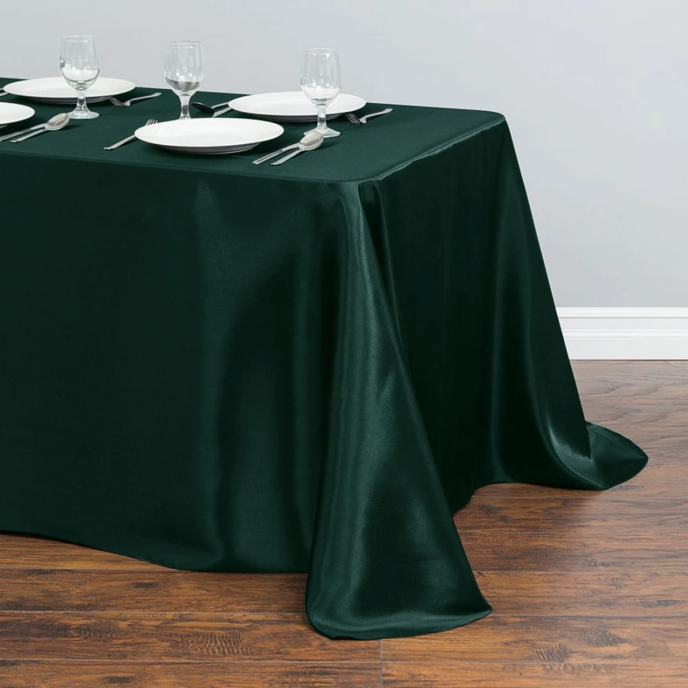 

Satin Tablecloth Table Overlay Cover Rectangular Silky Satin Table Cloth Party Holiday Dinner Wedding Banquet Decoration