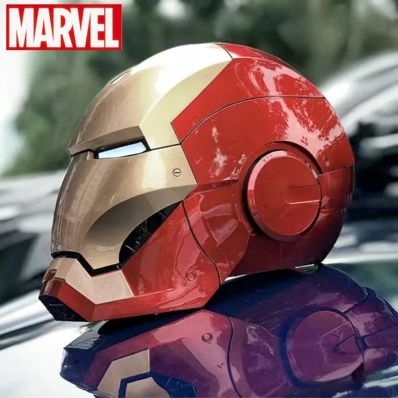 

Marvel Iron Man Electric Helmet Tony Multi-piece Opening And Closing English Voice Control 1:1mk5 Wearable Figure Model Toy Gift