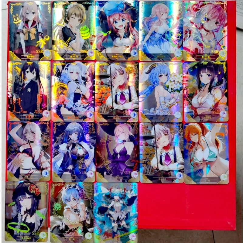 Anime Girl DIY Sexy Laser Flash Card Small Suit Animation Peripherals Game Collection Cards
Anime Girl DIY Sexy Laser Flash Card Small Suit Animation Peripherals Game Collection Cards