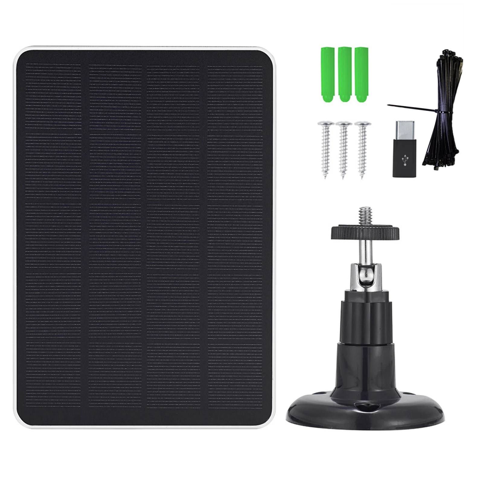 4W 5V Solar Panel Only For Outdoor Spotlight Camera For Rechargeable Security Camera 360° Adjustable Waterproof Solar Panel
4W 5V Solar Panel Only For Outdoor Spotlight Camera For Rechargeable Security Camera 360° Adjustable Waterproof Solar Panel