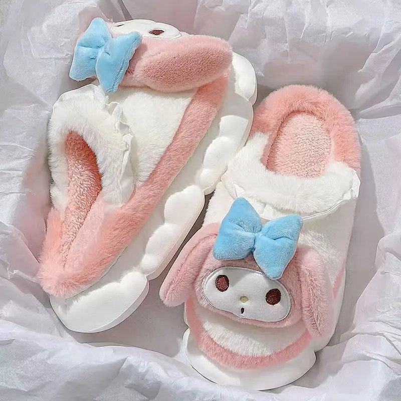 Sanrio Hello Kitty Plush Slippers Warm Cartoon Soft Winter Home Indoor Flat Non-slip Plush Slippers ChildrenXmas Gift Kawaii 
Sanrio Hello Kitty Plush Slippers Warm Cartoon Soft Winter Home Indoor Flat Non-slip Plush Slippers ChildrenXmas Gift Kawaii