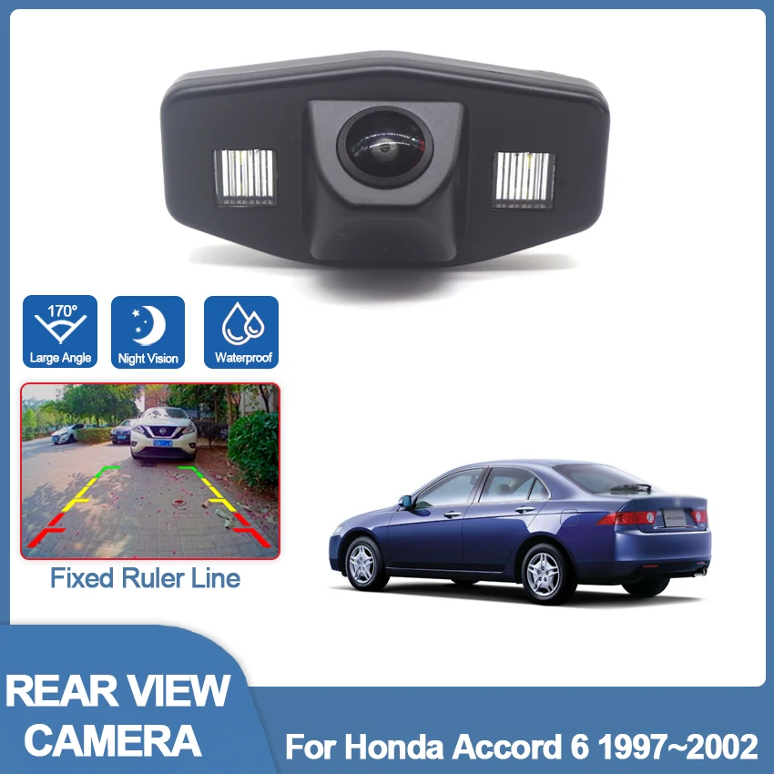 

CCD HD Fisheye Rear View Camera For Honda Accord 6 1997 1998 1999 2000 2001 2002 Car Reverse Parking Monitor Night Vision