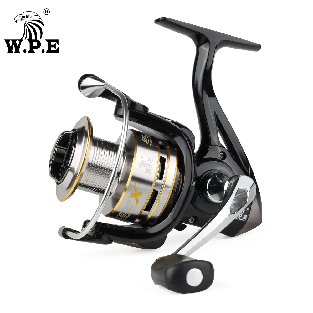 W.P.E BLACK TENA Series 5.1:1 Spinning Fishing Wheel 2000 3000 4000 5000 with 9+1 Ball Bearings 8KG Max Drag Power Fishing Reel
W.P.E BLACK TENA Series 5.1:1 Spinning Fishing Wheel 2000 3000 4000 5000 with 9+1 Ball Bearings 8KG Max Drag Power Fishing Reel