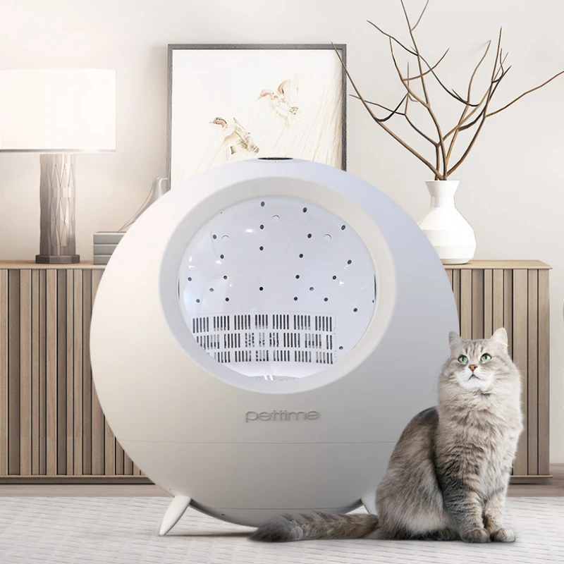 Bathing Hair Blowing Cat Litter Box Pet Automatic Drying Machine Cat Litter Box Intelligent Spherical Arenero Gato Cat Bedpans
Bathing Hair Blowing Cat Litter Box Pet Automatic Drying Machine Cat Litter Box Intelligent Spherical Arenero Gato Cat Bedpans