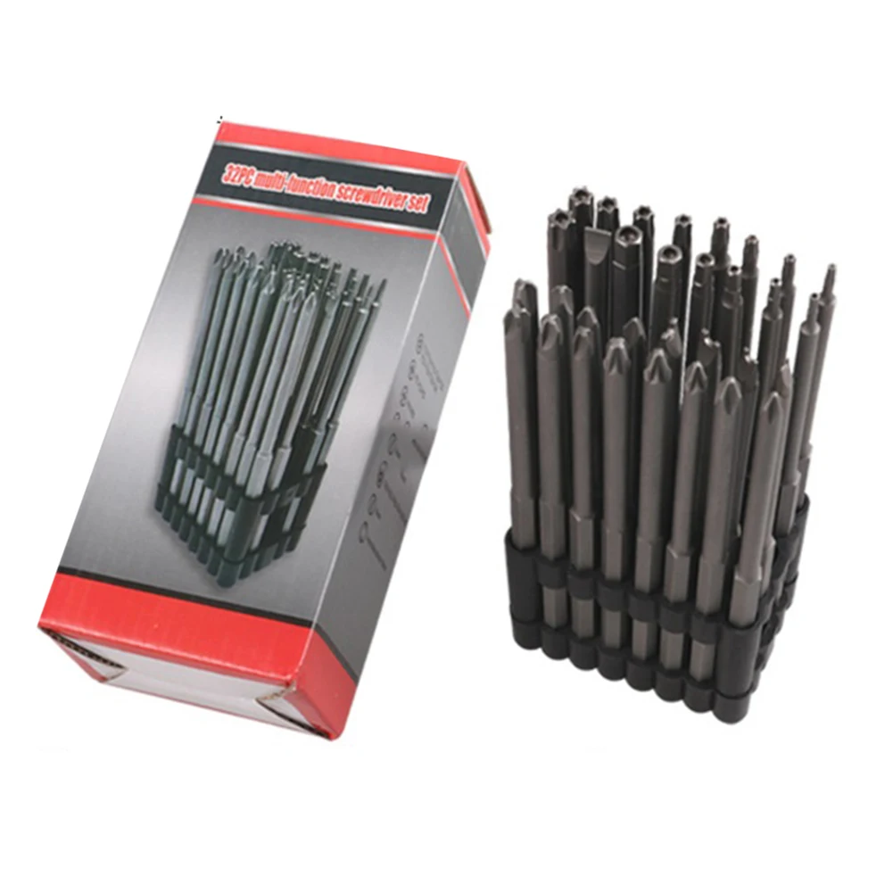 

Extension Rod Screwdriver Bit Set 75mm/2.95in Long Convenient Storage Hollow Plum Blossom Bit Excellent Torque