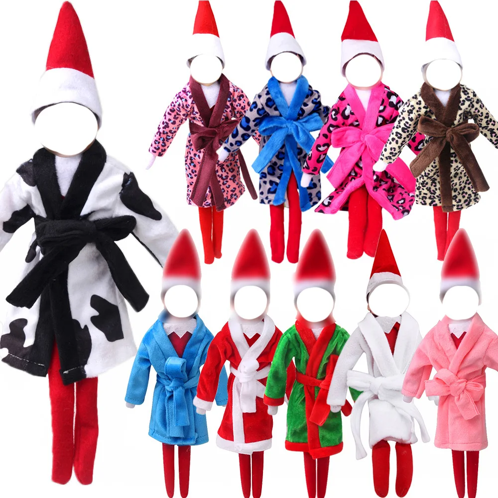 Christmas Elf Doll Clothes 2 Pcs/Set=Pajamas+Socks White Printed Coat Red Shoes For 11.8Inch Doll Toys Accessories Children Gift
Christmas Elf Doll Clothes 2 Pcs/Set=Pajamas+Socks White Printed Coat Red Shoes For 11.8Inch Doll Toys Accessories Children Gift