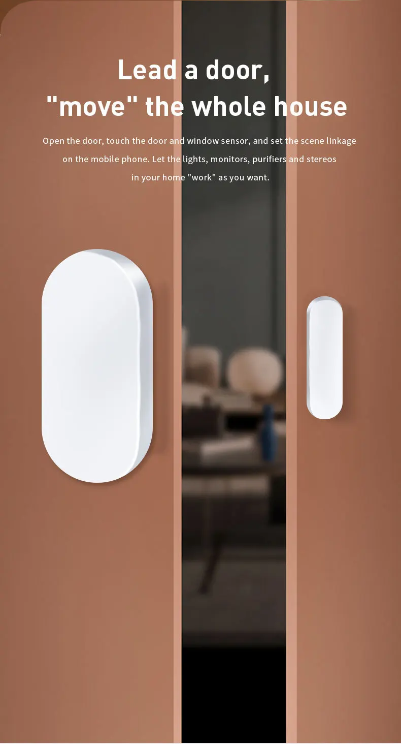 Home Zigbee Magnetic Sensor, Mobile Remote Alarm, Wireless Magnetic Door Opening Alarm Linkage
Home Zigbee Magnetic Sensor, Mobile Remote Alarm, Wireless Magnetic Door Opening Alarm Linkage