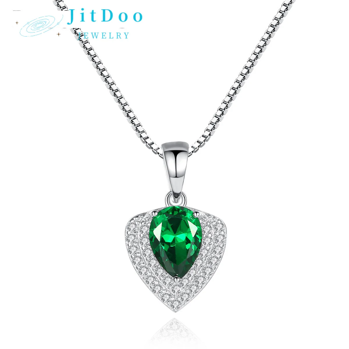 JitDoo Dazzling 925 Sterling Silver Drop Shape Inlay Red/Blue/Green Cubic Zircon Pendant Necklace for Women Luxury Wedding Jewel
JitDoo Dazzling 925 Sterling Silver Drop Shape Inlay Red/Blue/Green Cubic Zircon Pendant Necklace for Women Luxury Wedding Jewel