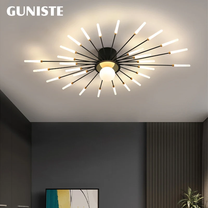 LED Modern Chandelier Simple Atmosphere Nordic Creative Firework Ceiling Lamp for Home Living room bedroom decoration Lightings
LED Modern Chandelier Simple Atmosphere Nordic Creative Firework Ceiling Lamp for Home Living room bedroom decoration Lightings