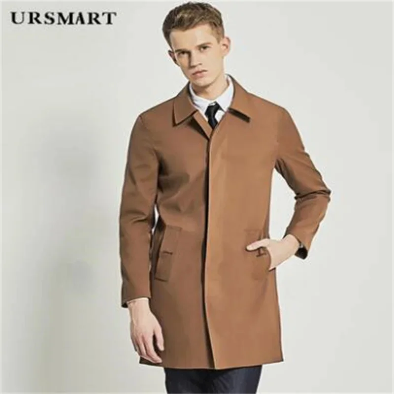 Windbreaker men's trench coats single-breasted business casual brown mid-length simpl fashionable sobretudo masculino
Windbreaker men's trench coats single-breasted business casual brown mid-length simpl fashionable sobretudo masculino