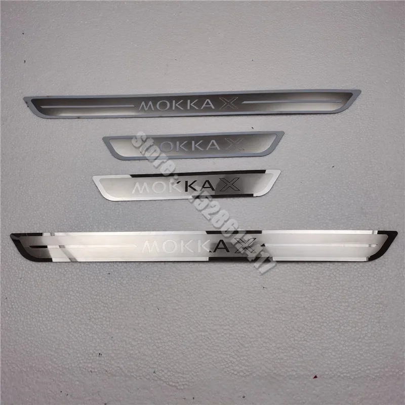 

Door Sill Scuff Plate Trim Stainless Threshold Pedal Entry Guards Protector Car Accessories For Opel Vauxhall Mokka X 2012-2023