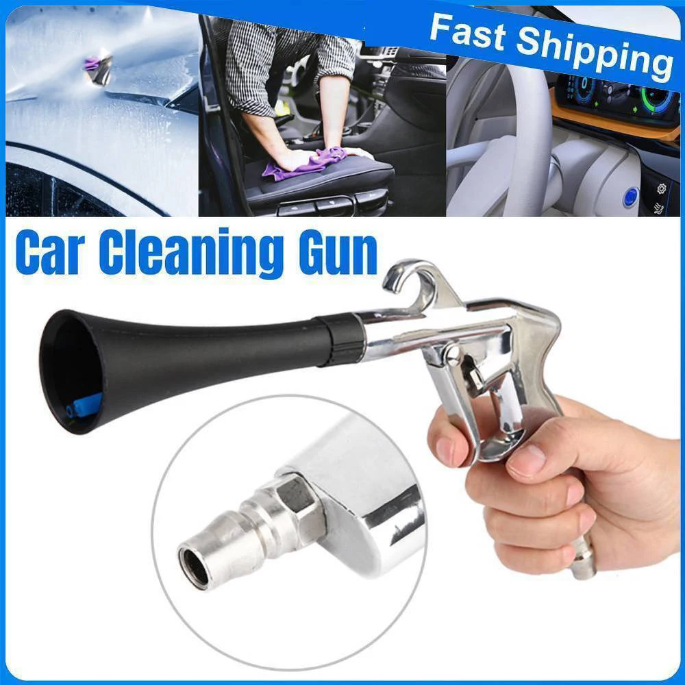 

Portable High Pressure Car Washer Dry Cleaning Gun Dust Remover Automobiles Water Gun Deep Clean Washing Tornado Cleaning Tool